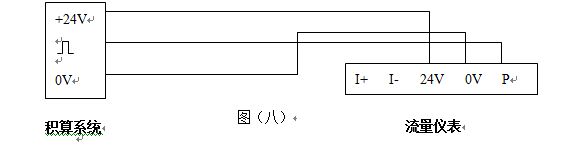 dn600渦街式流量計(jì)脈沖信號輸出接線圖