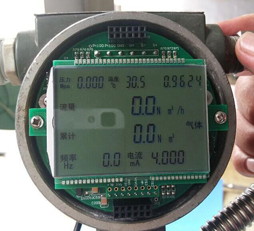 溫壓補償渦街流量計液晶顯示調節圖